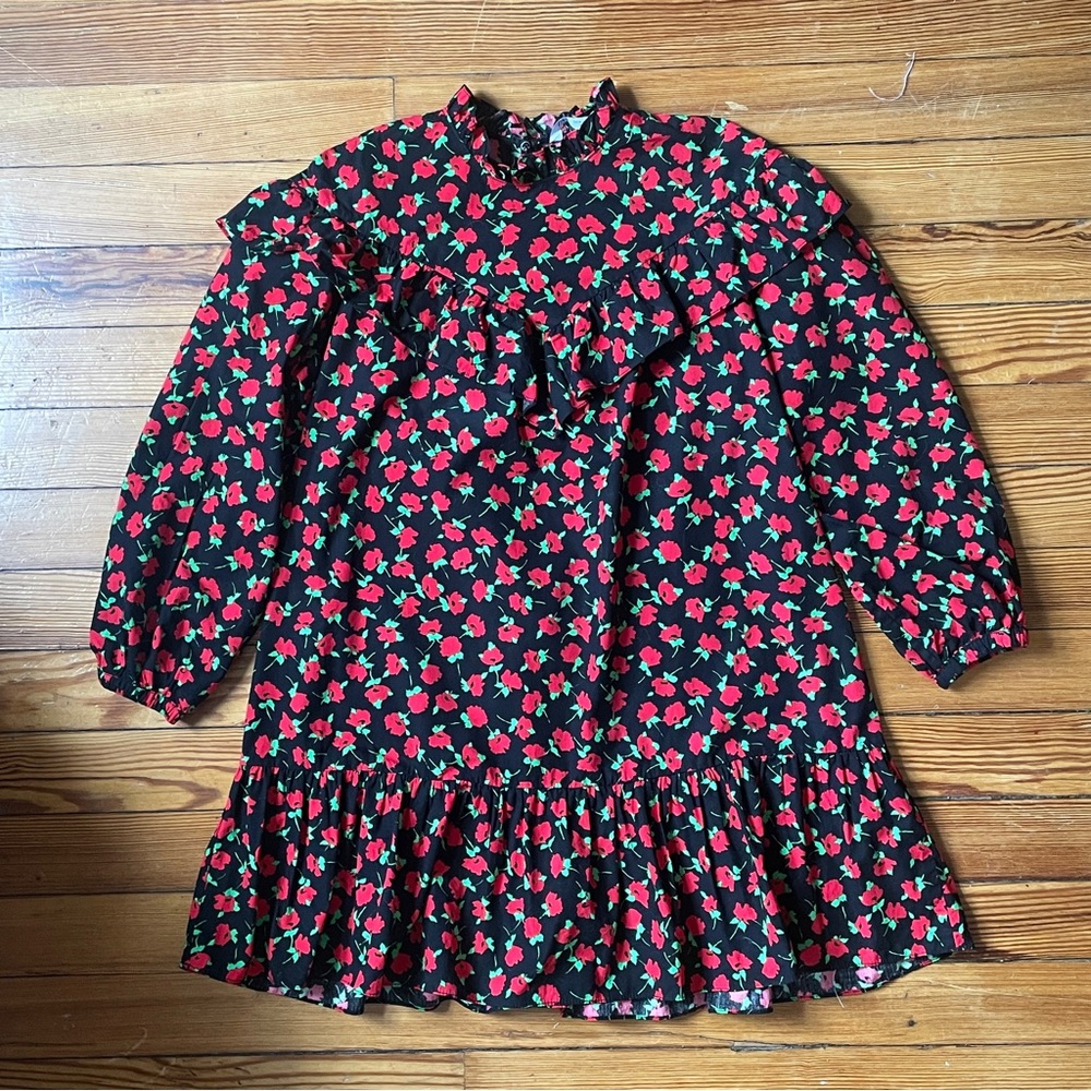 Zara Floral Print Bishop Sleeve Sundress - Picture 2 of 5